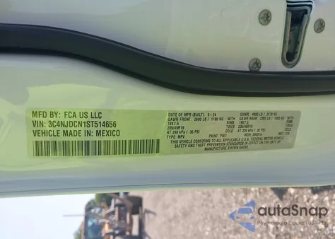 2025 Jeep Compass Limited 4X4 из США, поврежденный, VIN 3C4NJDCN1ST514656